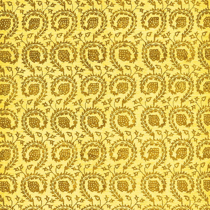 Abstract Yellow Modern Rug, abs442yw