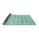 Sideview of Abstract Light Blue Modern Rug, abs442lblu