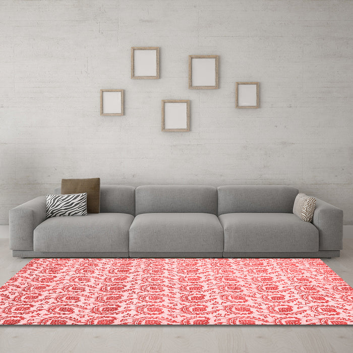 Modern Red Washable Rugs