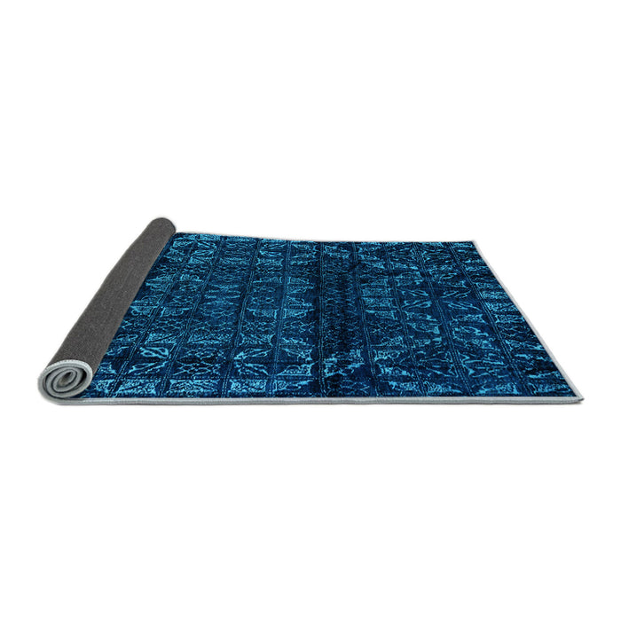 Sideview of Persian Light Blue Bohemian Rug, abs4430lblu