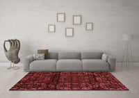 Machine Washable Persian Red Bohemian Rug, wshabs4430red