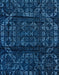 Abstract Bright Navy Blue Persian Rug, abs4430