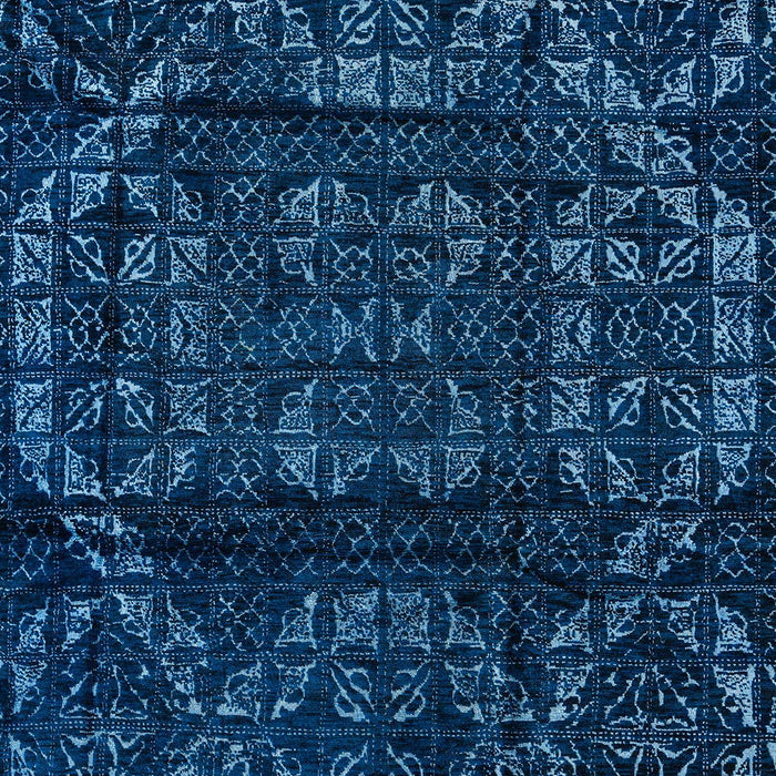 Abstract Bright Navy Blue Persian Rug, abs4430