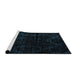 Sideview of Machine Washable Abstract Black Rug, wshabs4431