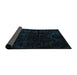 Sideview of Abstract Black Modern Rug, abs4431