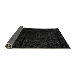 Sideview of Abstract Gray Modern Rug, abs4431gry