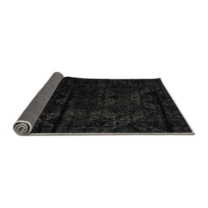 Sideview of Abstract Gray Modern Rug, abs4431gry