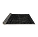 Sideview of Abstract Gray Modern Rug, abs4431gry