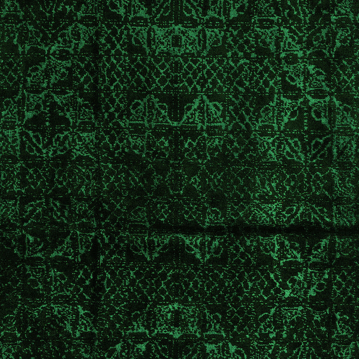 Machine Washable Abstract Green Modern Area Rugs, wshabs4431grn