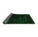 Sideview of Abstract Green Modern Rug, abs4431grn