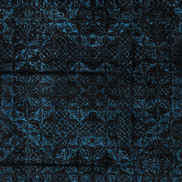 Square Abstract Black Modern Rug, abs4431