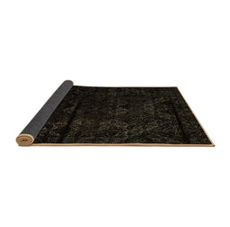 Sideview of Abstract Brown Modern Rug, abs4431brn
