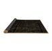 Sideview of Abstract Brown Modern Rug, abs4431brn