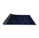 Sideview of Abstract Blue Modern Rug, abs4431blu