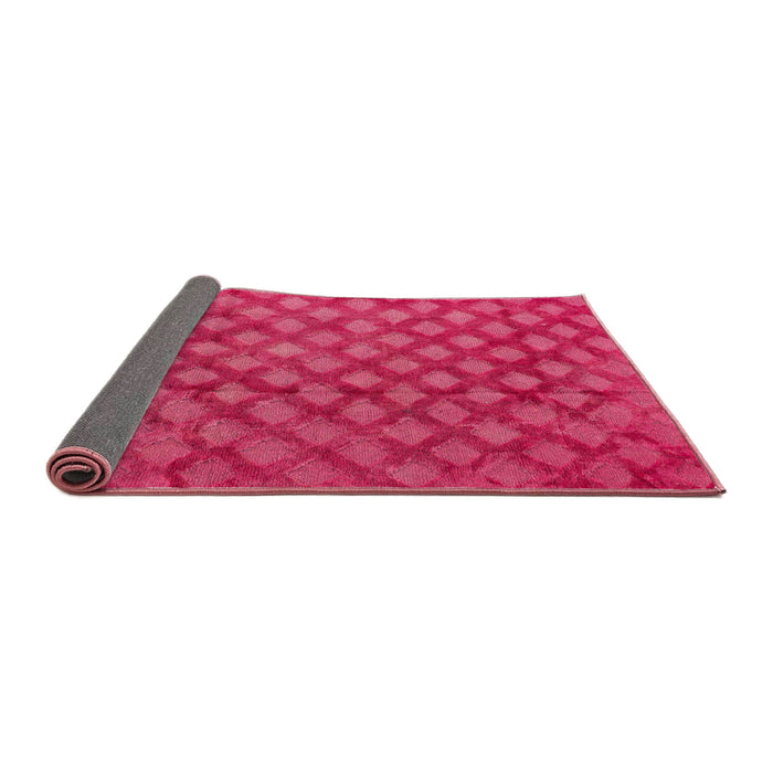 Sideview of Abstract Hot Deep Pink Modern Rug, abs4432
