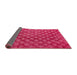 Sideview of Abstract Hot Deep Pink Modern Rug, abs4432