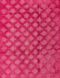 Machine Washable Abstract Hot Deep Pink Rug, wshabs4432