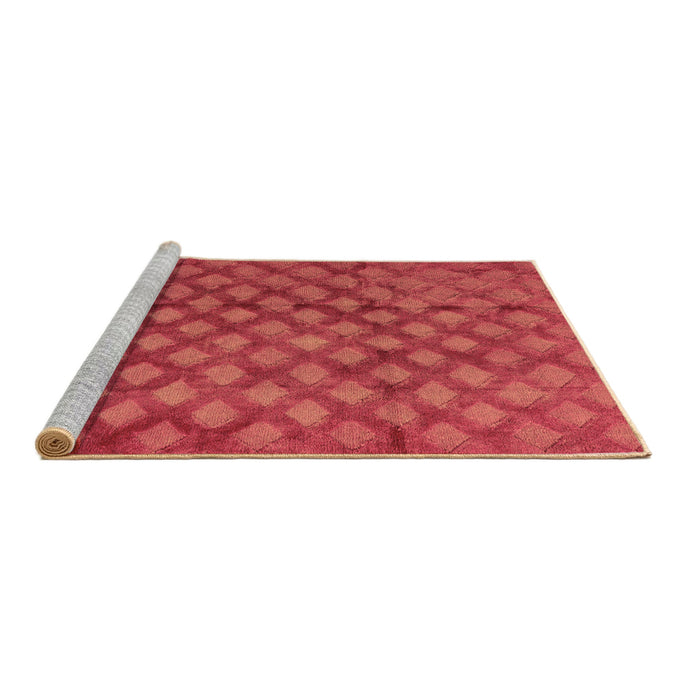 Sideview of Machine Washable Abstract Brown Modern Rug, wshabs4432brn