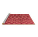 Sideview of Machine Washable Abstract Brown Modern Rug, wshabs4432brn