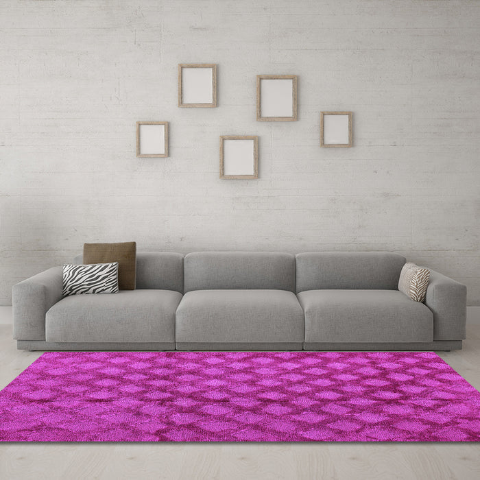 Machine Washable Abstract Purple Modern Area Rugs in a Living Room, wshabs4432pur