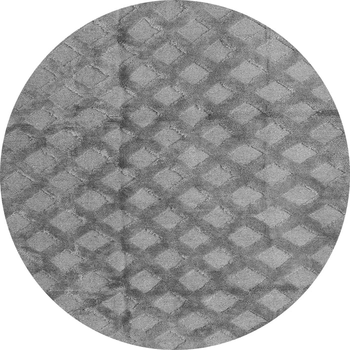 Round Machine Washable Abstract Gray Modern Rug, wshabs4432gry