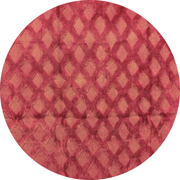 Round Machine Washable Abstract Brown Modern Rug, wshabs4432brn