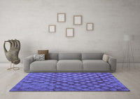 Machine Washable Abstract Blue Modern Rug, wshabs4432blu