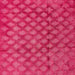 Square Machine Washable Abstract Hot Deep Pink Rug, wshabs4432