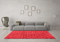 Machine Washable Abstract Red Modern Rug, wshabs4432red
