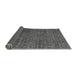 Sideview of Abstract Gray Modern Rug, abs4433gry