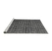 Sideview of Machine Washable Abstract Gray Modern Rug, wshabs4433gry