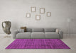 Machine Washable Abstract Purple Modern Area Rugs in a Living Room, wshabs4433pur