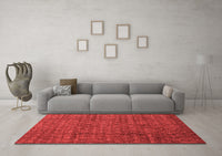 Machine Washable Abstract Red Modern Rug, wshabs4433red