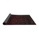 Sideview of Abstract Red Modern Rug, abs4434