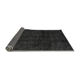 Sideview of Abstract Gray Modern Rug, abs4434gry