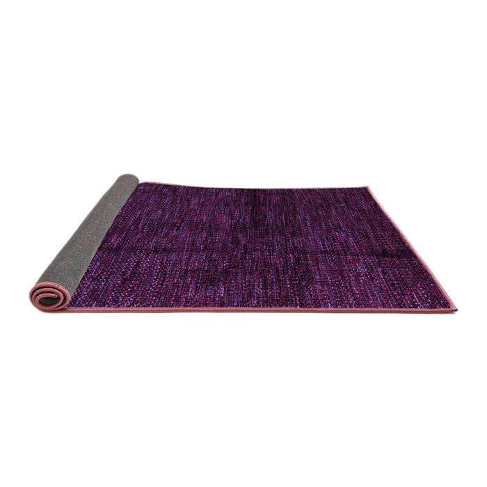 Sideview of Abstract Purple Modern Rug, abs4434pur