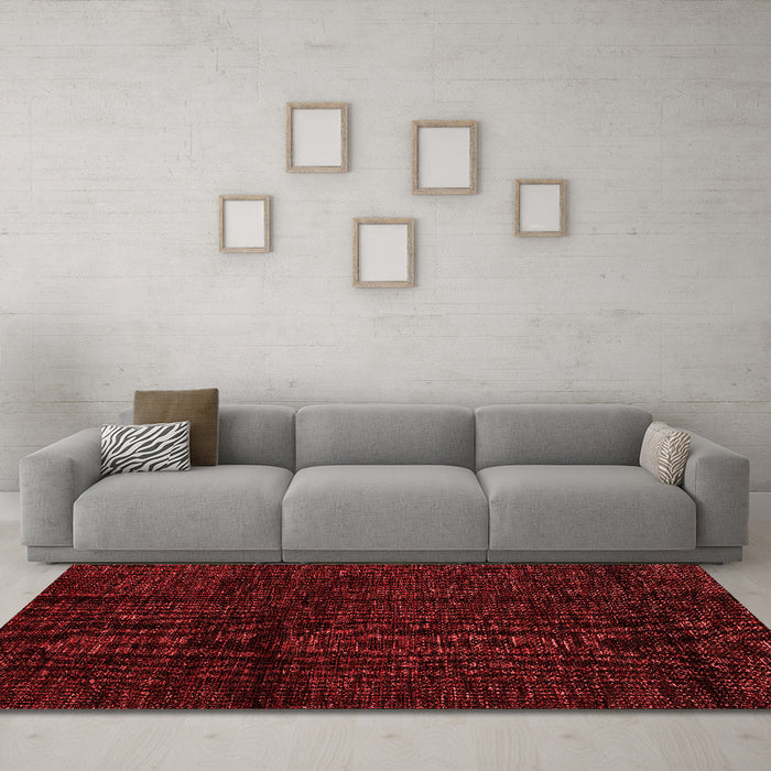 Modern Red Washable Rugs