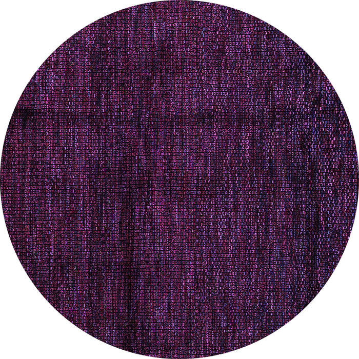 Round Machine Washable Abstract Purple Modern Area Rugs, wshabs4434pur