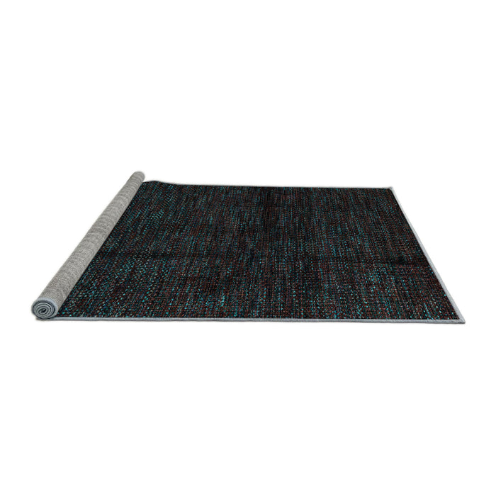 Sideview of Machine Washable Abstract Light Blue Modern Rug, wshabs4434lblu