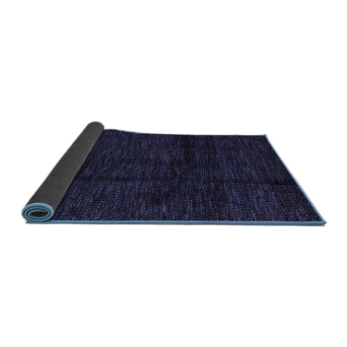 Sideview of Abstract Blue Modern Rug, abs4434blu