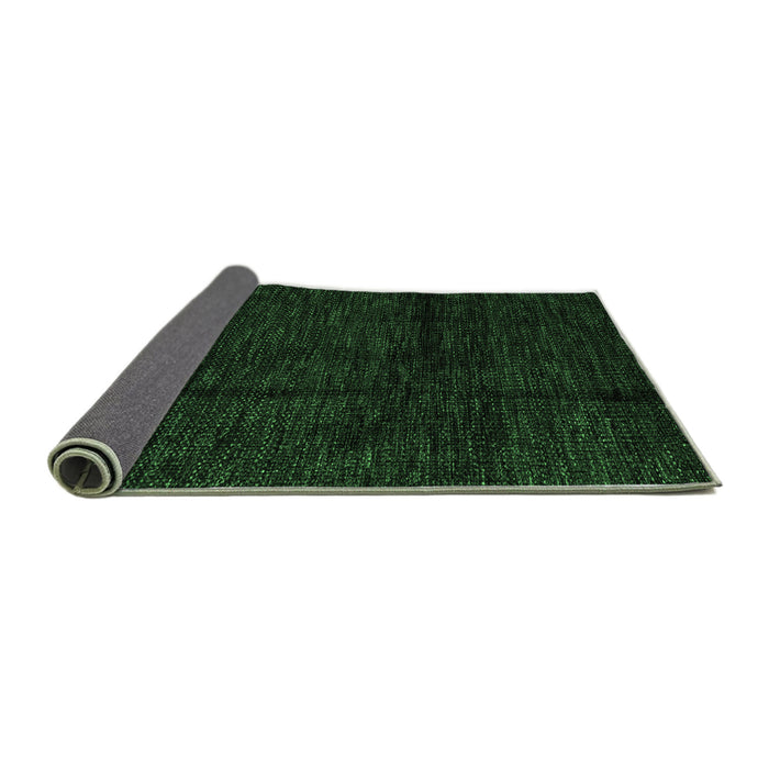 Sideview of Abstract Emerald Green Modern Rug, abs4434emgrn
