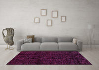 Machine Washable Abstract Pink Modern Rug, wshabs4434pnk