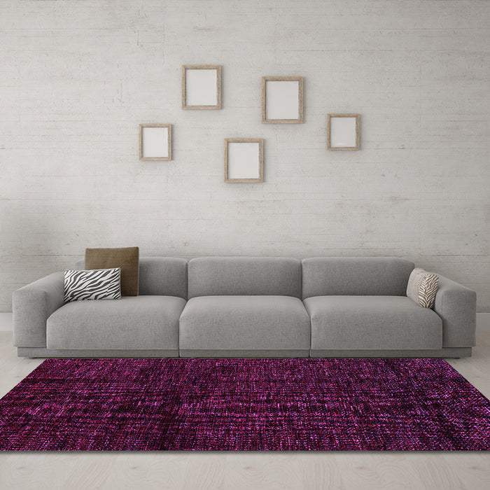 Machine Washable Abstract Pink Modern Rug in a Living Room, wshabs4434pnk