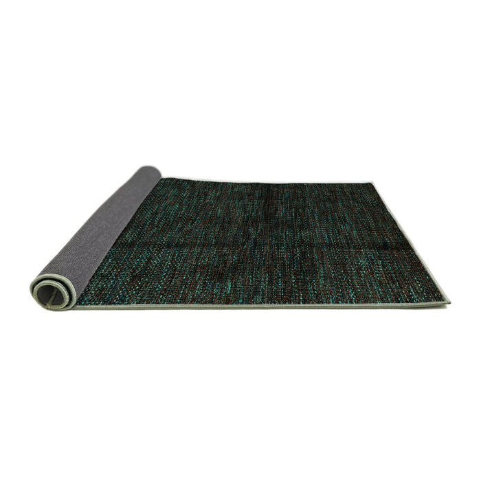 Sideview of Abstract Turquoise Modern Rug, abs4434turq