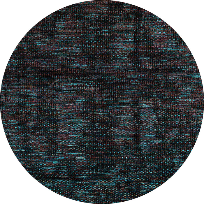 Round Machine Washable Abstract Light Blue Modern Rug, wshabs4434lblu