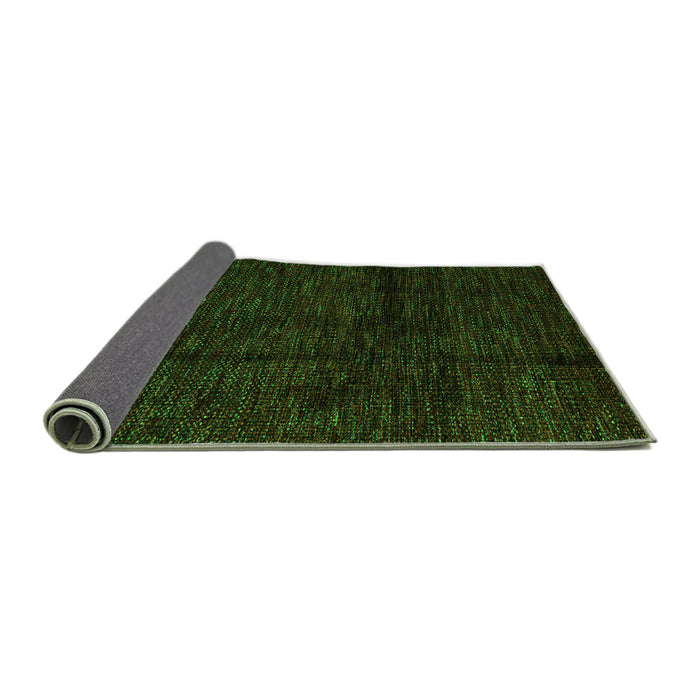 Sideview of Abstract Green Modern Rug, abs4434grn