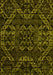 Abstract Yellow Modern Rug, abs4435yw