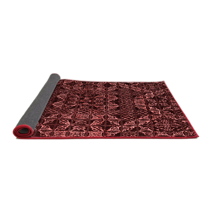 Abstract Red Modern Area Rugs