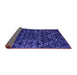 Sideview of Abstract Purple Modern Rug, abs4435pur