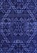 Machine Washable Abstract Blue Modern Rug, wshabs4435blu